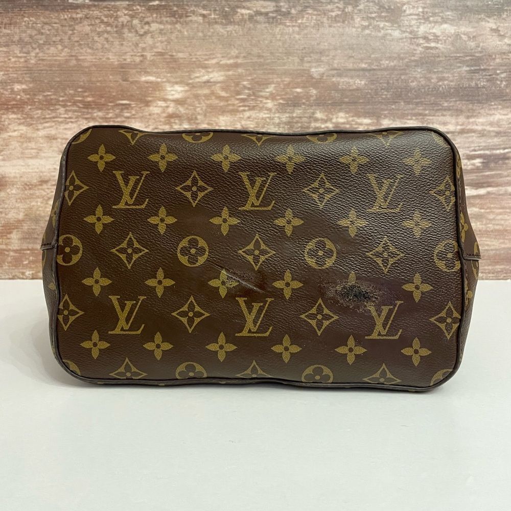 💕SOLD💕Louis Vuitton Monogram Brown Poppy Red NeoNoe Shoulder Handbag Purse - Picture 11 of 16